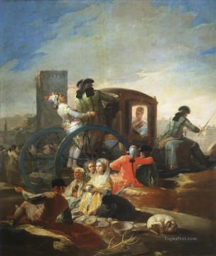 Francisco goya Painting - El vendedor de vajillas Francisco de Goya